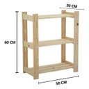 Ver imagem 6 de Sapateira para Hall de Entrada em Madeira de Pinus com 3 Prateleiras Multiuso