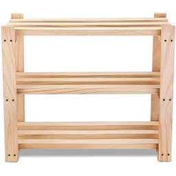 Sapateira para Hall de Entrada em Madeira de Pinus com 3 Prateleiras Multiuso - 5