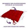 Presente de Natal 2 Assentos Cadeira Almofada Futon Vermelho - 2