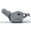 Ver imagem 5 de Poltrona do Papai Reclinável em Suede Cor Cinza Manual com Massagem- Modelo Florença