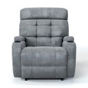 Ver imagem 2 de Poltrona do Papai Reclinável em Suede Cor Cinza Manual com Massagem- Modelo Florença