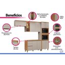 Ver imagem 5 de Cozinha Completa 4 Peças 9 Portas Allure CZ645 Gris Linea