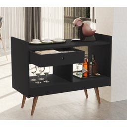 Aparador Buffet Bar Retrô 4064 Preto - Jb Bechara - 8 Aparador Buffet Bar Retrô 4064 Preto - Jb Bechara - 8