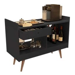 Aparador Buffet Bar Retrô 4064 Preto - Jb Bechara - 3 Aparador Buffet Bar Retrô 4064 Preto - Jb Bechara - 3