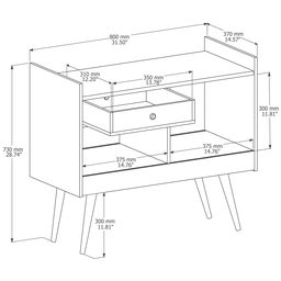 Aparador Buffet Bar Retrô 4064 Preto - Jb Bechara - 9 Aparador Buffet Bar Retrô 4064 Preto - Jb Bechara - 9