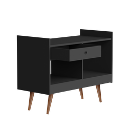 Aparador Buffet Bar Retrô 4064 Preto - Jb Bechara - 7 Aparador Buffet Bar Retrô 4064 Preto - Jb Bechara - 7