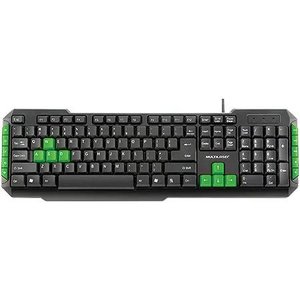 Teclado Multimidia Gamer Teclas Verdes USB Multilaser TC201