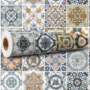 Ver imagem 7 de Papel de Parede Adesivo Azulejo Decorativo para Cozinhas e Banheiros - 12 Metros