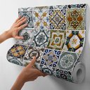 Ver imagem 2 de Papel de Parede Adesivo Azulejo Decorativo para Cozinhas e Banheiros - 12 Metros