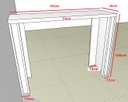 Ver imagem 4 de Bancada alta mesa para cozinha sala divisor de ambientes aparador decoração