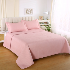 Colcha de Solteiro Lisa 2 Peças Sonhare 1,60 X 2,40 M - Rosa Cristal