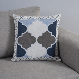 Capa para Almofada Grécia 1 Peça 45cm X 45cm 60% Algodão / 40% Poliéster Tecido Jacquard com Zíper - - 3