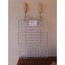 Ver imagem 2 de Grelha Dupla Para Churrasco Churrasqueira Assados Grelhados