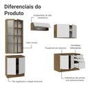 Ver imagem 5 de Armário de Cozinha Completa 270cm Rustic/branco Veludo Lux Madesa 04