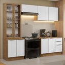Ver imagem 1 de Armário de Cozinha Completa 270cm Rustic/branco Veludo Lux Madesa 04