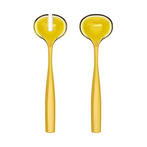 Talheres de Servir Salada em Bio Plástico Não Fóssil 28cm - Dolcevita - Amber - Guzzini