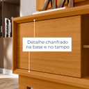 Ver imagem 5 de Home Theater Siena 2 Portas C/ Detalhes Chanfrados P/ Tv até 75" - Cinamomo Madetec