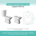 Ver imagem 3 de Assento Sanitário Tampa de Vaso Branco Mdf Laqueado Laguna para Bacia Hervy