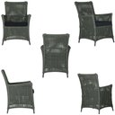 Ver imagem 5 de 2 Poltronas e 1 Mesa Igapó em Alumínio Pintura Preta Corda Náutica Estofado 12