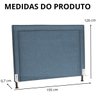 Cabeceira de Cama Box Estofada 195 Cm King Viviane Linho - 6
