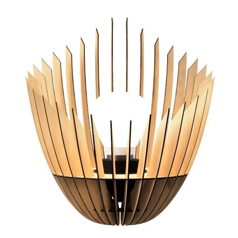 Abajur Grande de Chão El Salvador Mdf Luminária Preto Tamanho 85x80cm