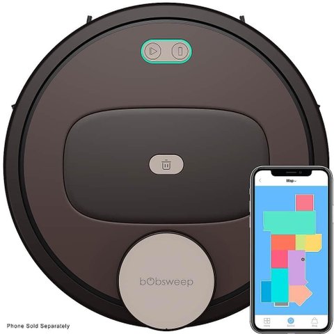 Robô Aspirador e Esfregão Bobsweep Coffee-APP220022 2200PA Mapeamento por Câmera Café 220V