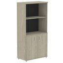 Ver imagem 1 de Armário Misto P25 Pandin 80 Cm (largura) em Mdp Cor Castanheira Natural com 2 Portas e 3