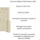 Ver imagem 2 de Kit Cabeceira e Calçadeira Baú Emma Suede Casal 140 Cm