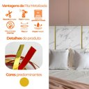 Ver imagem 5 de Fita Metalizada Auto Colante Pvc 15mm P Decoração de Móveis e Paredes Dourado 5m