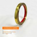 Ver imagem 2 de Fita Metalizada Auto Colante Pvc 15mm P Decoração de Móveis e Paredes Dourado 5m