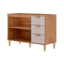 Ver imagem 3 de Balcão Cozinha Elena 2 Ptas 3GAVS s/Tampo 120cm Cin/Off MGM