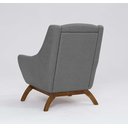 Ver imagem 5 de Poltrona Dekorien Juliet Premium Linho Cinza Escuro Alto Acabamento