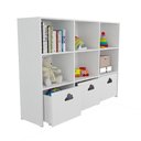 Ver imagem 4 de Estante de Nichos com Baús Nuvem Scott MDF 170cm Branco Woodcore