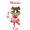 Ver imagem 3 de Enfeite Pendente para Árvore de Natal Rena 13cm 18 Unidades