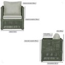 Ver imagem 2 de 4 Poltronas Madri Alumínio Corda Náutica Estofado 3 Trama Original