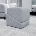 Ver imagem 2 de Puff Decorativo para Sala Sense Boucle Persa Concreto Bouclé