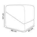Ver imagem 4 de Puff Decorativo para Sala Sense Boucle Persa Concreto Bouclé