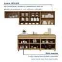 Ver imagem 7 de Cozinha Completa Modulada 5 Peças 9 Portas 3 Gavetas 100% MDF Simone Mendes Marrom