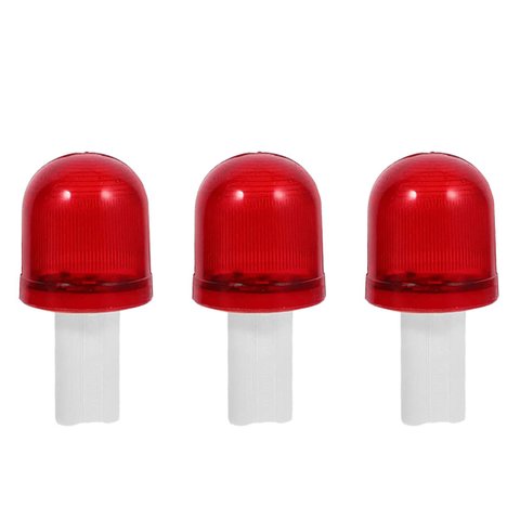 Sinalizador Luz LED Kit 3 Uni Alerta Obra Cone Rodovia Avenida Estrada Balizador Spot Emergencia Seg