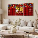 Ver imagem 2 de Kit 3 Quadro Decorativo Festa Junina Família São João Est4 40x28
