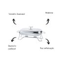 Ver imagem 3 de Rechaud Retangular 3l Vidro com Inox Mimo Style