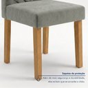 Ver imagem 7 de Conjunto Sala de Jantar 4 Lugares Retangular Tampo MDF 120x80cm Mesa Lyra e Cadeiras Carol