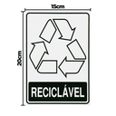 Ver imagem 2 de Combo 3 Adesivos De Sinalização Lixo Reciclável 15x20 Acesso - S-246 F9e
