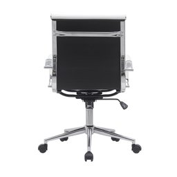 Kit 8 Cadeiras de Escritório Diretor Eames em Couro - Branco - 6