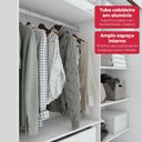 Ver imagem 6 de Guarda-roupa 2 Portas de Correr 2 Gavetas Easy Light com Espelho Branco