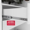 Ver imagem 5 de Guarda-roupa 2 Portas de Correr 2 Gavetas Easy Light com Espelho Branco