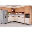 Ver imagem 7 de Balcão de Cozinha Modulado C/ Tampo Esplêndida de Canto C/ 1 Porta 92cm Cinamomo/platina - Mgm