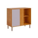 Ver imagem 1 de Balcão de Cozinha Modulado C/ Tampo Esplêndida de Canto C/ 1 Porta 92cm Cinamomo/platina - Mgm