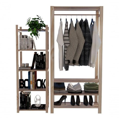 Roupeiro Guardar Roupa Bermudas Estilo Industrial Camisas Multiuso