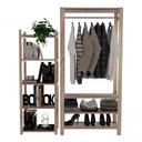 Ver imagem 1 de Roupeiro Guardar Roupa Bermudas Estilo Industrial Camisas Multiuso
